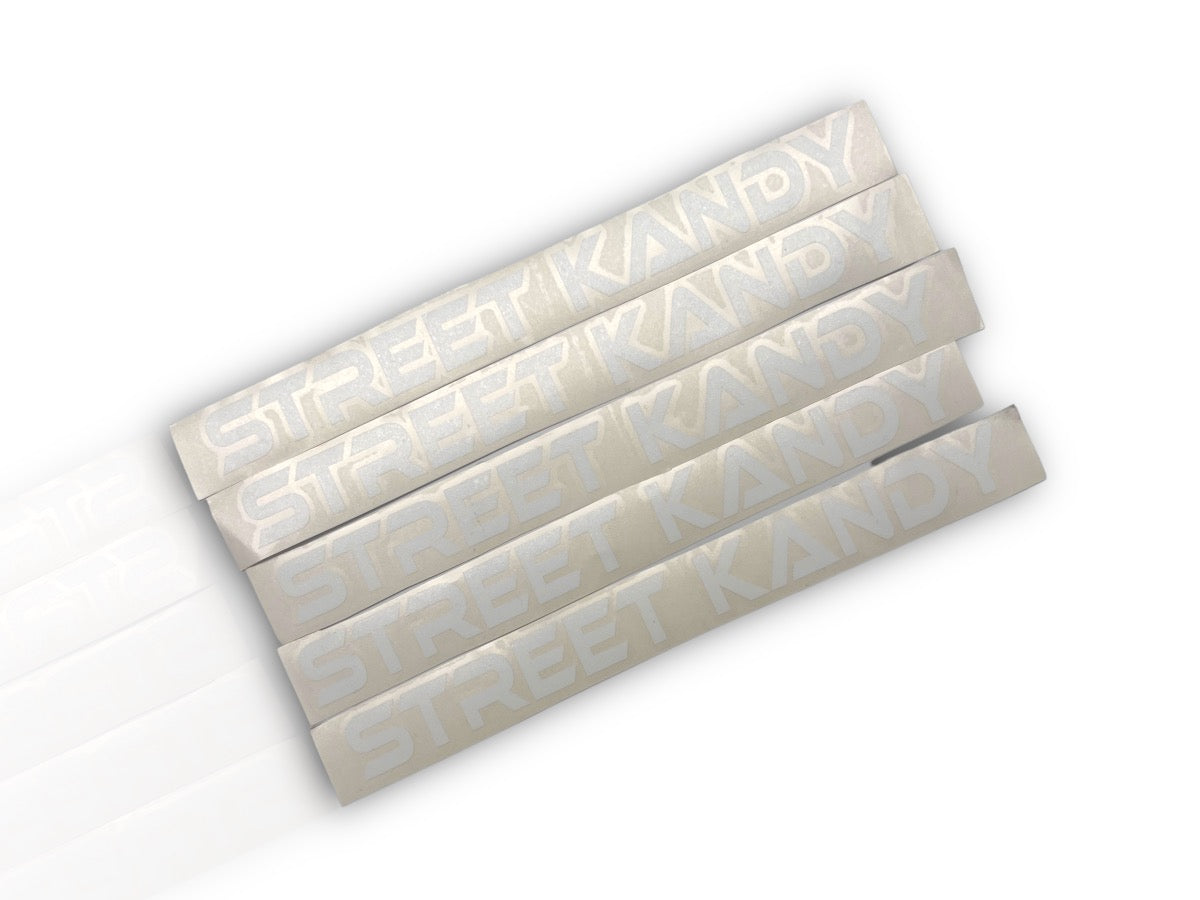 STICKER "STREET KANDY" White Lettering Cut-Out Vinyl"